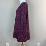 Tricots Jean Marc Tunic Sweater M Purple Open Knit Wool Mohair Blend Womens Size M Photo 7