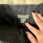 Sans Souci  Paper Bag Side Stripe Black Pants Raw Hem Medium Skater Relaxed Photo 5