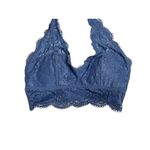 Aerie Blue Lace Padded Halter Bralette Bra Size XS Photo 1