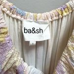 Ba&sh Noma Printed Maxi Dress Off Shoulder Ruffle Pastel Floral Size S Photo 8