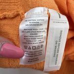 Loft Size M Sweater Roll Tab Henley Women’s Orange Knit Long Tab Sleeve V-neck Photo 6