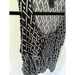 White House | Black Market White House‎ Black Market Geometric Sleeveless Ruffle Tank Top S Small Work Photo 2