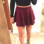 A'Gaci Maroon Mini Skirt Photo 0