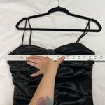 Taboo Vintage Black Ruched Center Spaghetti Strap Mini Dress Photo 8