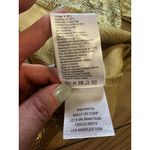 Molly Bracken Shiny Gold Dress Long Sleeve Round Neck Zip Back Size Small Sexy Photo 10