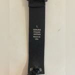 EXPRESS  Women’s Black Genuine Leather Belt with Silver Buckle Size L‎ Photo 4