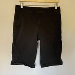 Loft size 6 bermuda short cotton spandex black shorts casual pockets summer Photo 0