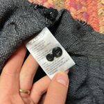 KOTO BLACK FRINGE HEM BUTTON UP LONG SLEEVE COLLARED SHIRT Photo 3