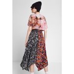 Desigual Silk Feel Make Love Not War Peace Dress Size 2 US New Photo 2