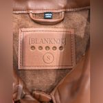 BLANK NYC  Women's Brown Faux Leather Jacket Photo 3