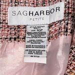 Sag Harbor VTG  Pink Tweed Blazer Women's 10 Petite Cropped Barbie Legally Blonde Photo 4