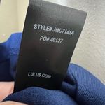 Lulus Bon Appetit Skater Dress XS Navy Fit & Flare A-Line V-Neck Ponte NEW Chic Photo 4