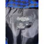 Peck & Peck Women’s SILK Blue/Black Houndstooth Blazer 12P Photo 6