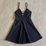 Charlotte Russe Black V Skater Dress Photo 2
