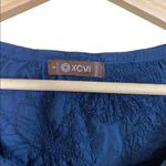 XCVI  cotton embroidered 3/4 sleeve key hole blouse Photo 2