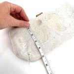 Vintage Beaded iridescent Delill handbag clutch bag made in Belgium white White Photo 5