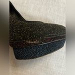 Brian Atwood Fontanne Shoes Gold Red Blue Glitter Heels Platform Black Size 8.5 Photo 7