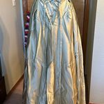 NWOT light green satin strapless pleated formal dress size S prom bridesmaid Photo 2