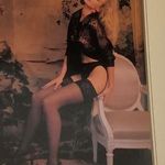Victoria's Secret Vintage Victoria’s Secret lace garter belt with thigh high stockings black Photo 1