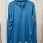 Nike Running Blue Athletic Quarter Zip Pullover Photo 0