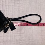 Coach  Black Pebbled Leather Double Zipper Wristlet Photo 13