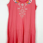Johnny Was  Sleeveless Embroidered Pink Dress Photo 0