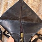 None Chic Black Leather‎ Women's Backpack Handmade Artisan Photo 5