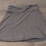 Toad & Co  gray striped chaka skirt size medium Photo 0