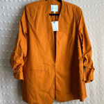 Gibson Latimer NWT Gibson‎ Latimer Linen Blend Blazer Sz XXL Burnt Orange Photo 0