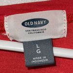 Old Navy  Sleeveless Top w Keyhole Back Boho & Stripe Print Women’s L Large Melon Photo 3