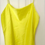 Alice + Olivia  Yellow Satin Cami Top Photo 0