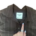 Abercrombie & Fitch  Brown Pinstripe Shirt Photo 2