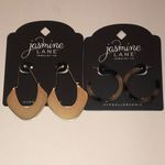 Jasmine  Lane Gold Tone and Lucite Earrings Set Photo 1