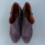 Lucky Brand Benji Blue Suede Fringe Western Ankle Booties Photo 5