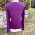 Coldwater Creek  Silk Blend Purple Cardigan Sweater Sz S Photo 11