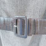 Vertigo Paris  10 Taupe Houndstooth Tweed Belted Jumper Dress Photo 7