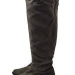 Lime Light Joaquin Faux Suede Studded Knee High Tall Gray Riding Boots Size 9 Brown Photo 1
