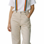1970’s Rainbow Suspenders Red Photo 0