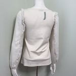 Loft  Ivory Ruffle Sleeve Blouse NEW Photo 4