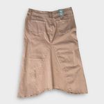 Wash Lab Denim Selma Pieced Asymmetric Denim Maxi Skirt Size 32 Brown Photo 3
