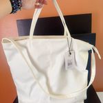 London Fog NWT$88 Collection Laura Large Tote Bag Carryall Off White Butter Soft Photo 1