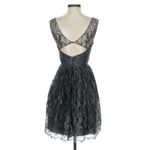 Hayley Paige Occasions Gray Silver Cocktail Dress Lace 2 Photo 2