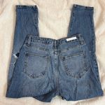 Cello High Waisted Distressed Ripped Straight Leg Blue Jeans 5 Photo 4