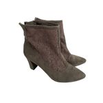 Andrew Geller  size 6 womens gray tan booties/lace Photo 4