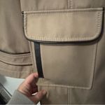 DKNY Tan Double-Breasted Trench Coat women’s medium Photo 1