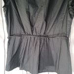 J.Crew  Black V-Neck Ruffle Sleeve Top NWT Photo 11