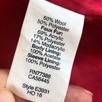 J.Crew Red Chateau Parka With Faux Fur Hood Womens Size 0 Winter Coat Jacket Photo 7