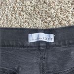 Loft NWT Black Straight Leg Jeans High Rise Denim Casual 18 34 Stretch Photo 1