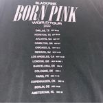 Blackpink Born Pink 2022 Tour Merch Black Pink Crewneck Sweatshirt Gray Size XL Photo 3