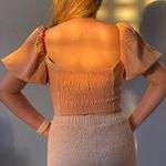 Forever 21 Pink Blush Sweetheart Neckline Low Cut Crop Top Photo 3